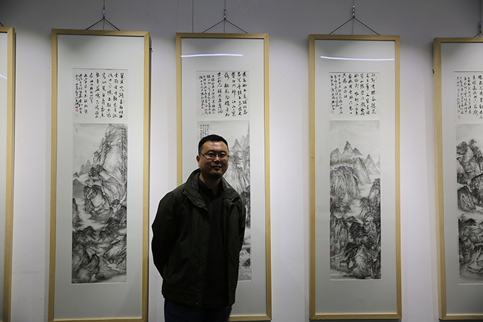 “畅游观道——陈凯山水画作品展”在淄博博元堂美术馆隆重开幕